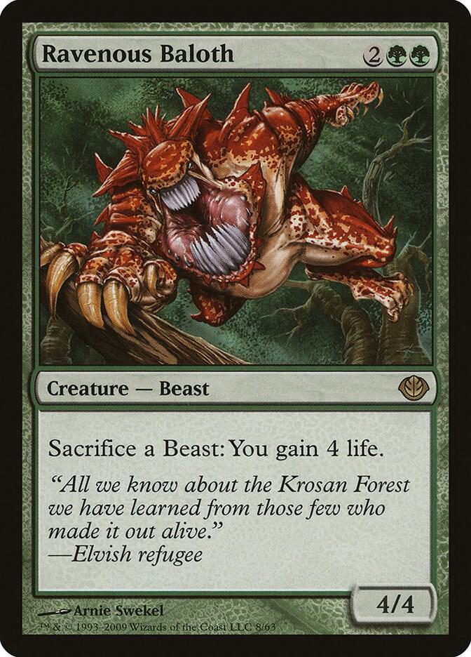 Ravenous Baloth 8 card from Duel Decks: Garruk vs. Liliana