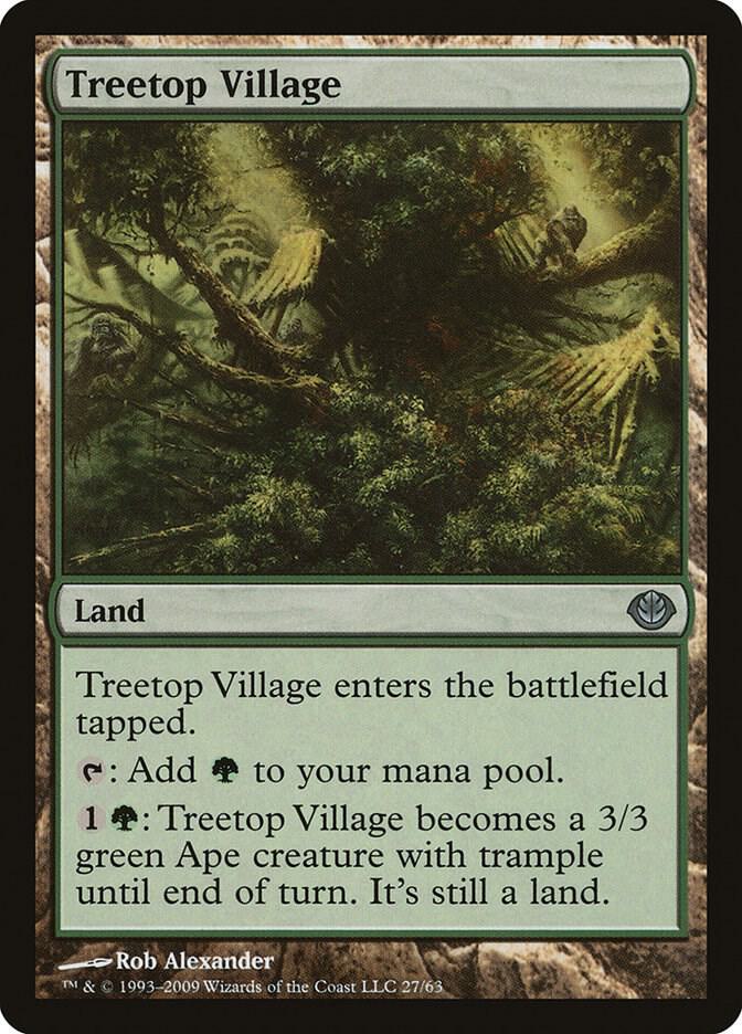 Treetop Village 27 card from Duel Decks: Garruk vs. Liliana