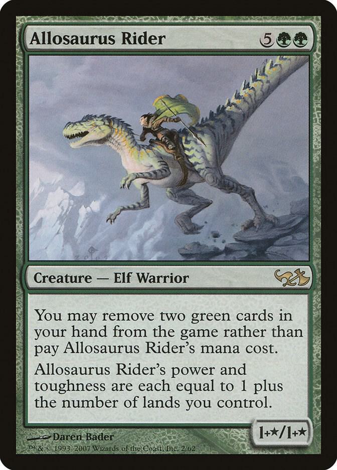 Allosaurus Rider 2 card from Duel Decks: Elves vs. Goblins