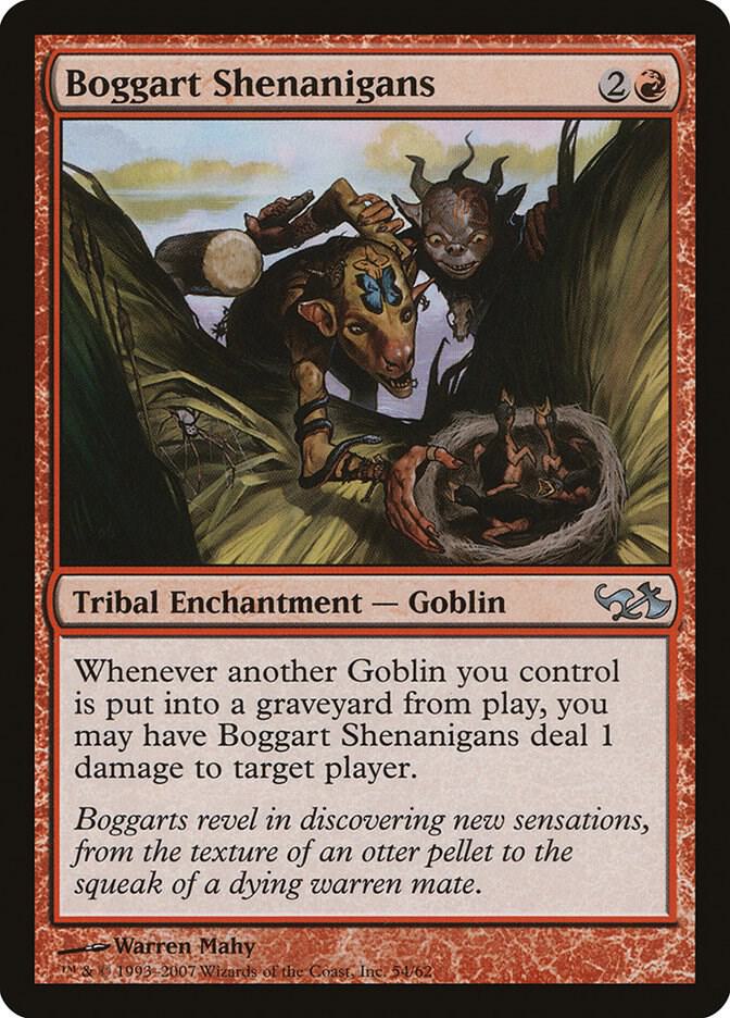 Boggart Shenanigans 54 card from Duel Decks: Elves vs. Goblins