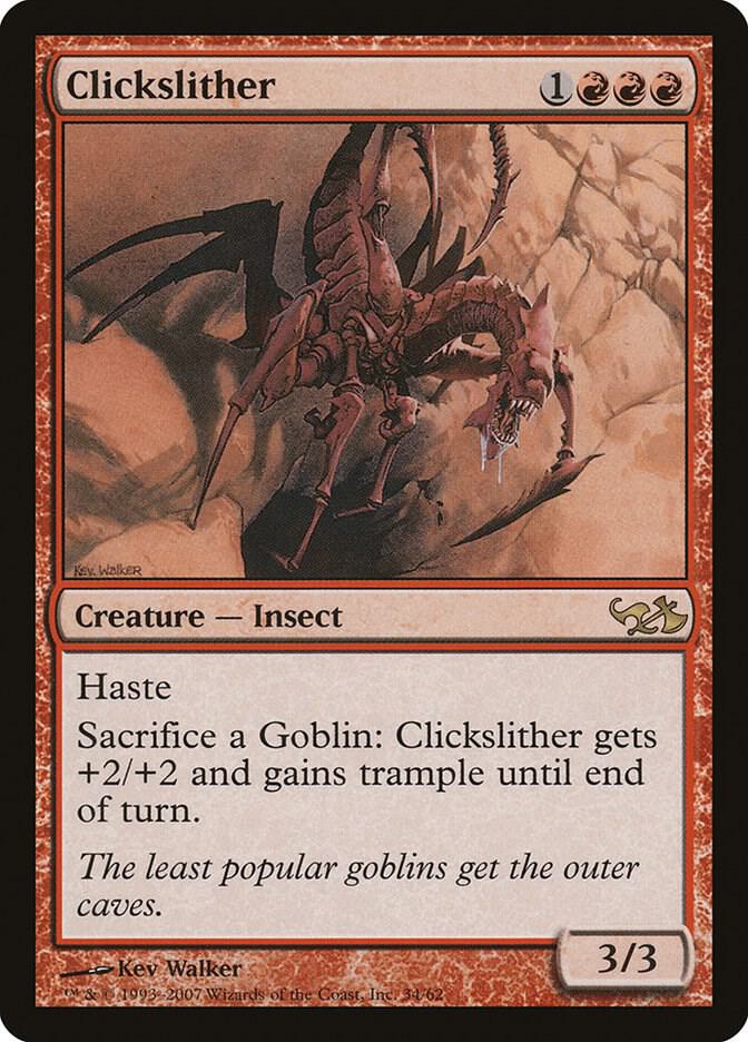 Clickslither 34 card from Duel Decks: Elves vs. Goblins