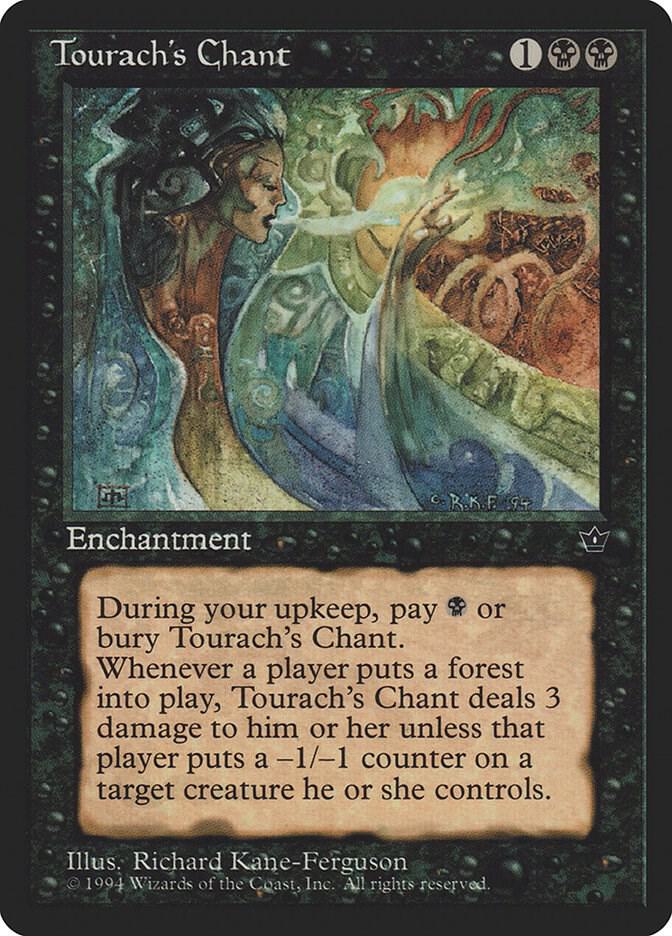 Tourach's Chant card from Fallen Empires