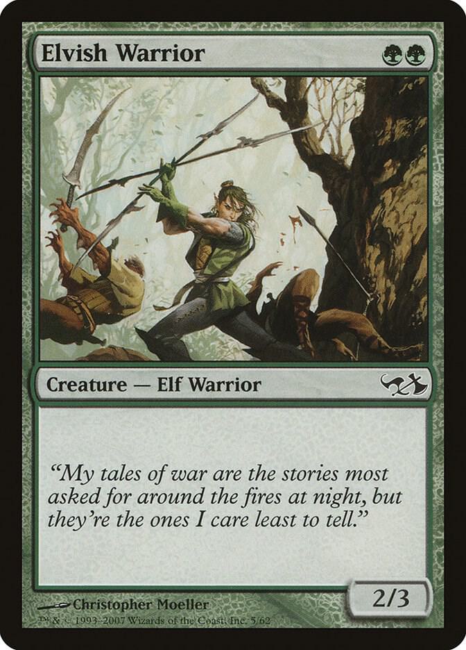 Elvish Warrior 5 card from Duel Decks: Elves vs. Goblins