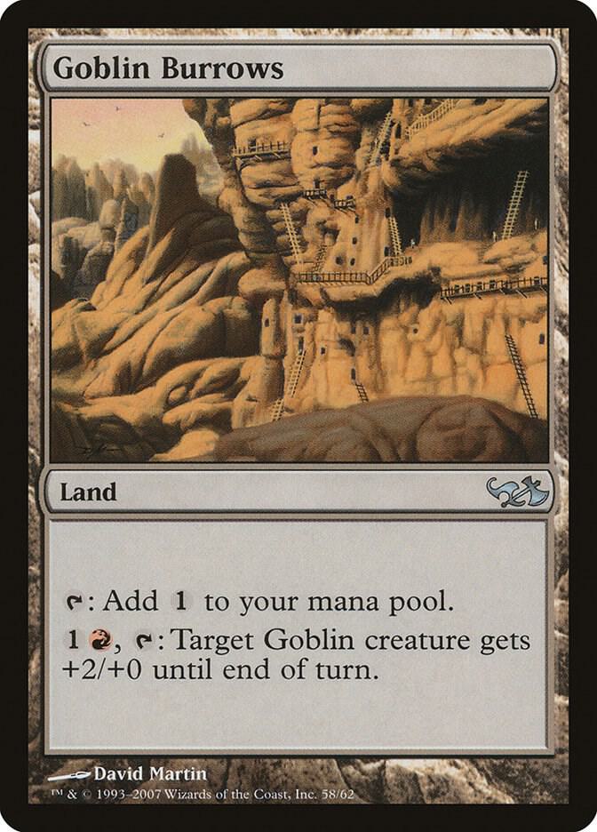 Goblin Burrows 58 card from Duel Decks: Elves vs. Goblins