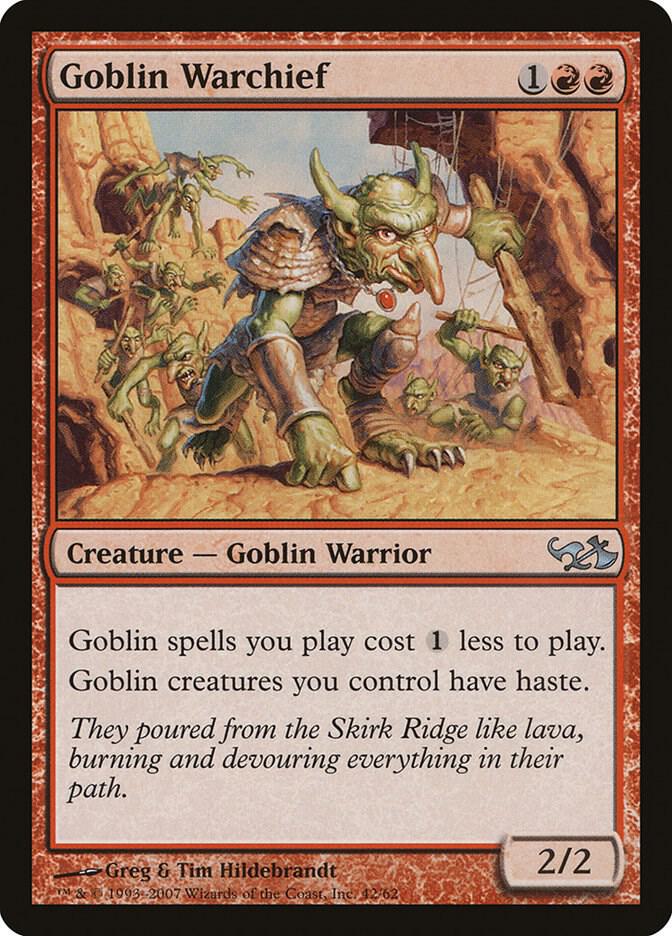 Goblin Warchief 42 card from Duel Decks: Elves vs. Goblins