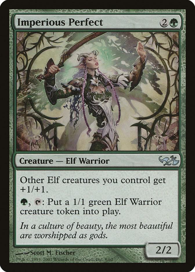 Imperious Perfect 8 card from Duel Decks: Elves vs. Goblins