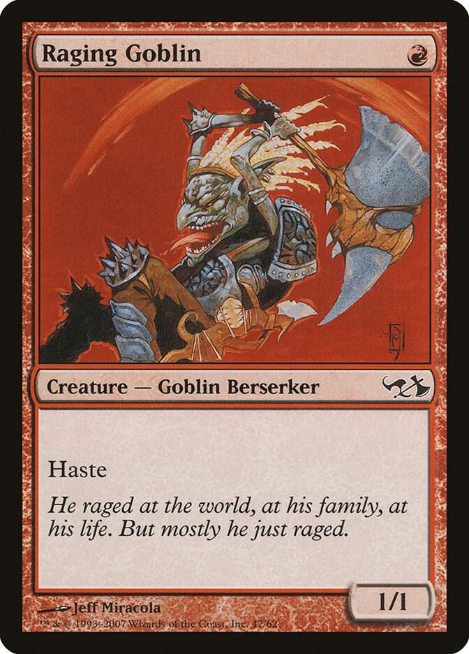 Raging Goblin 47 card from Duel Decks: Elves vs. Goblins