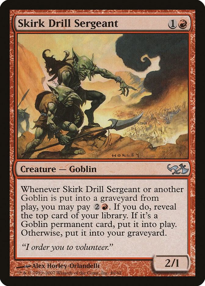 Skirk Drill Sergeant 49 card from Duel Decks: Elves vs. Goblins