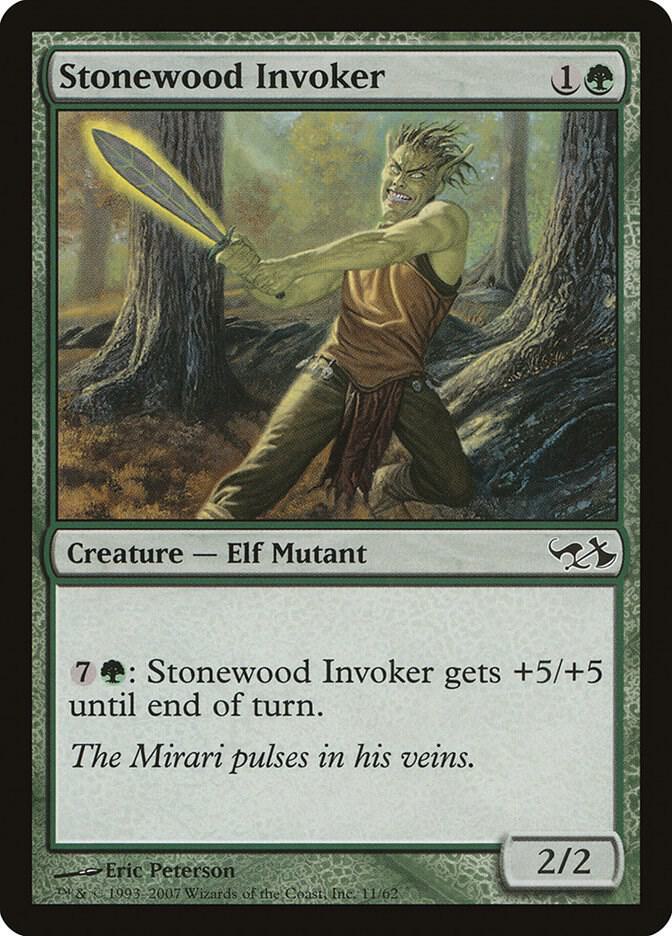 Stonewood Invoker 11 card from Duel Decks: Elves vs. Goblins