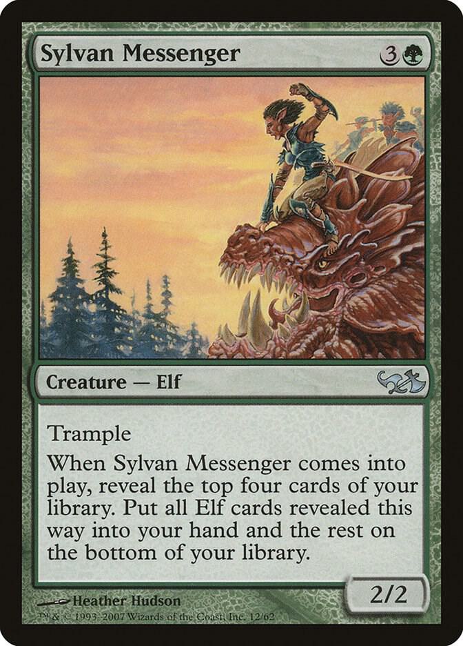 Sylvan Messenger 12 card from Duel Decks: Elves vs. Goblins
