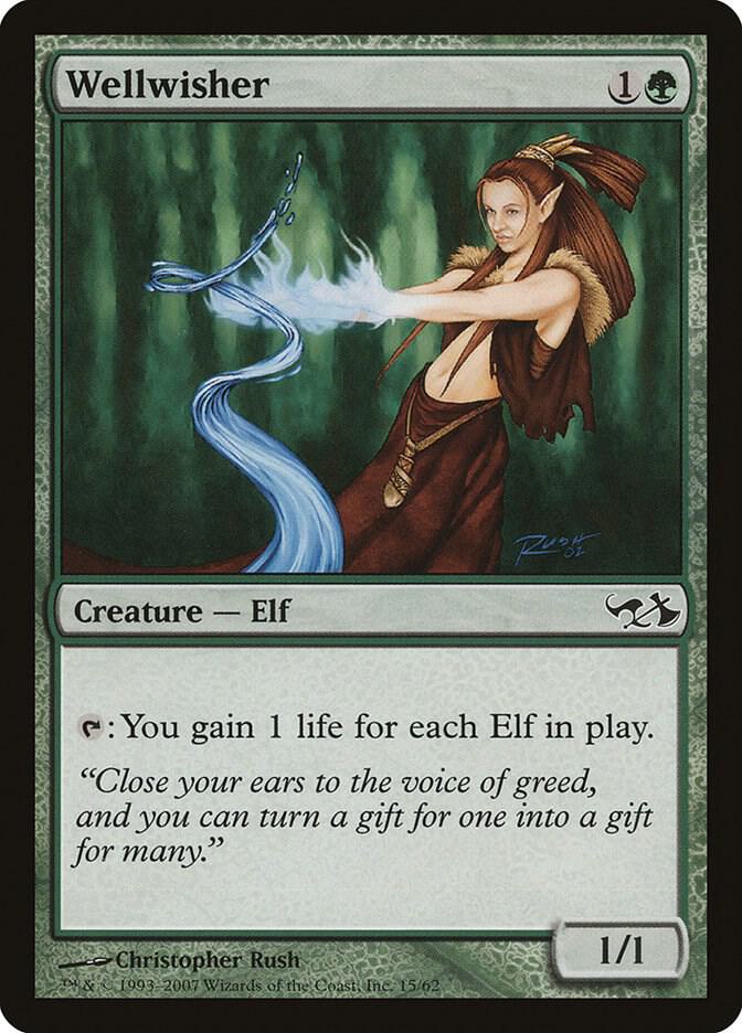 Wellwisher 15 card from Duel Decks: Elves vs. Goblins