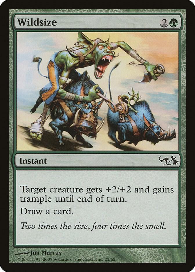 Wildsize 23 card from Duel Decks: Elves vs. Goblins