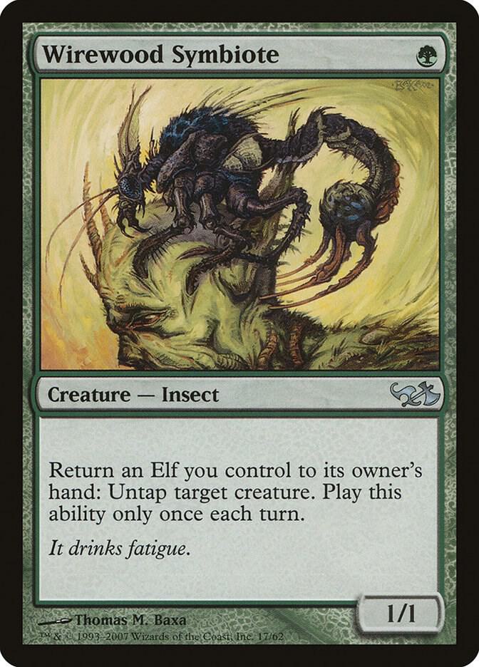 Wirewood Symbiote 17 card from Duel Decks: Elves vs. Goblins