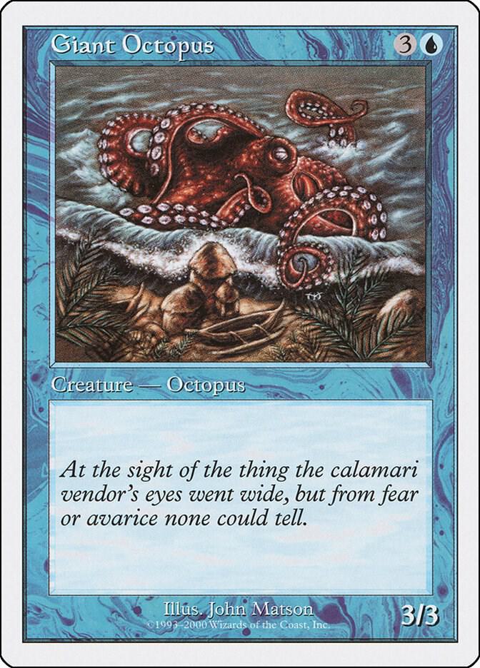 Giant Octopus card from Starter 2000