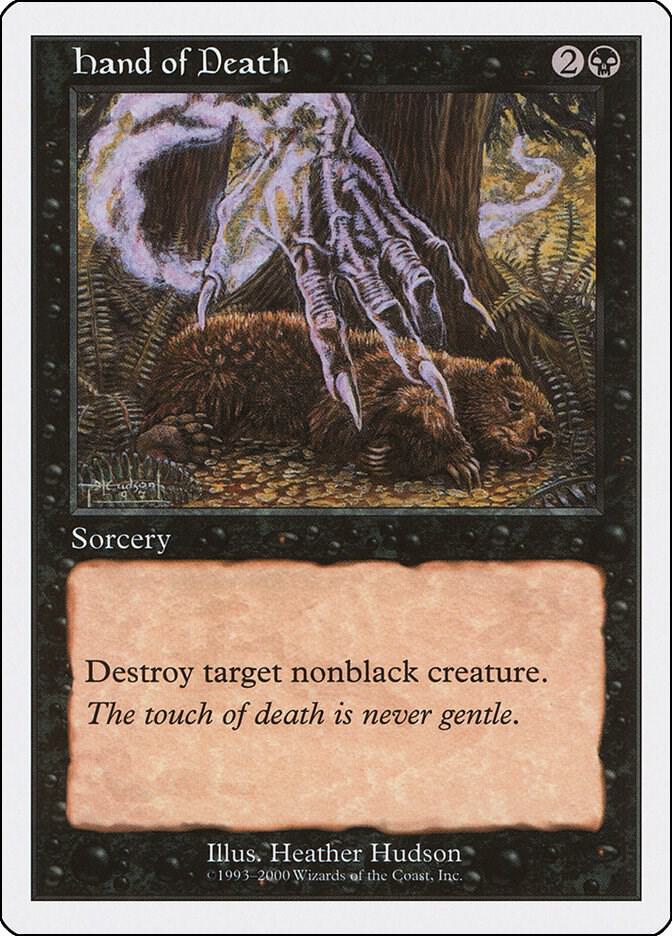 Hand of Death card from Starter 2000