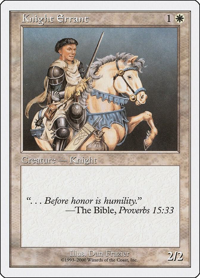 Knight Errant card from Starter 2000