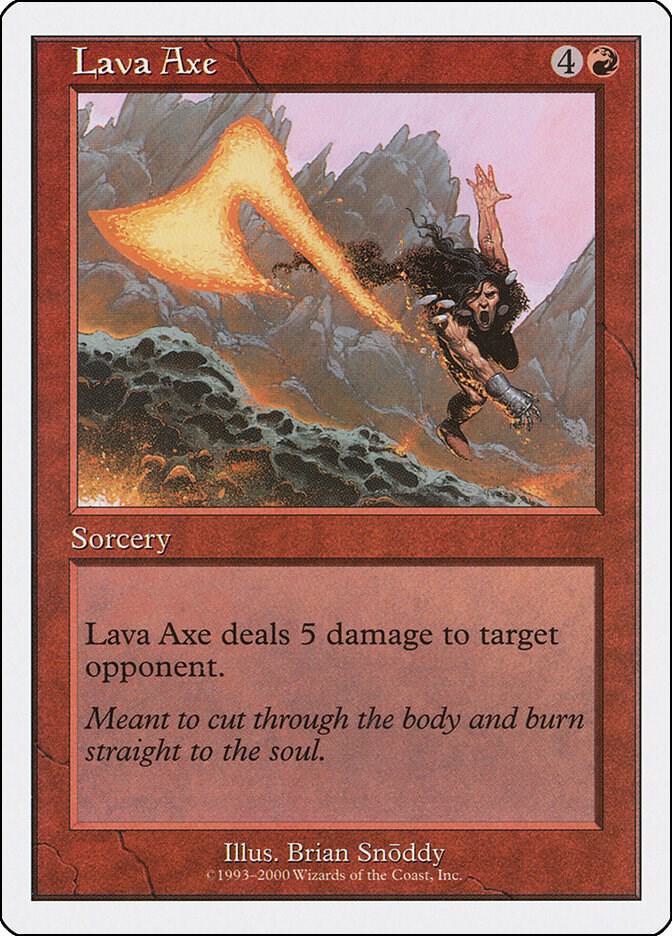 Lava Axe card from Starter 2000