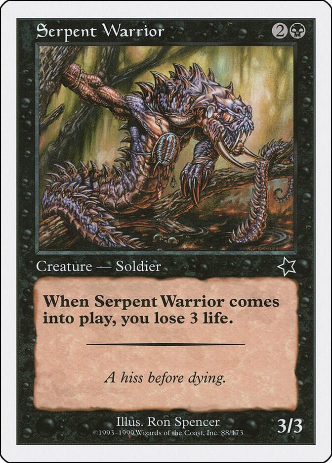 Serpent Warrior 88 card from Starter 1999