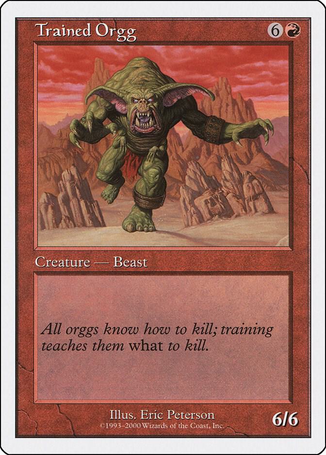 Trained Orgg card from Starter 2000