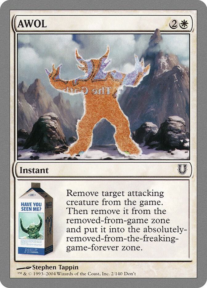 AWOL 2 card from Unhinged