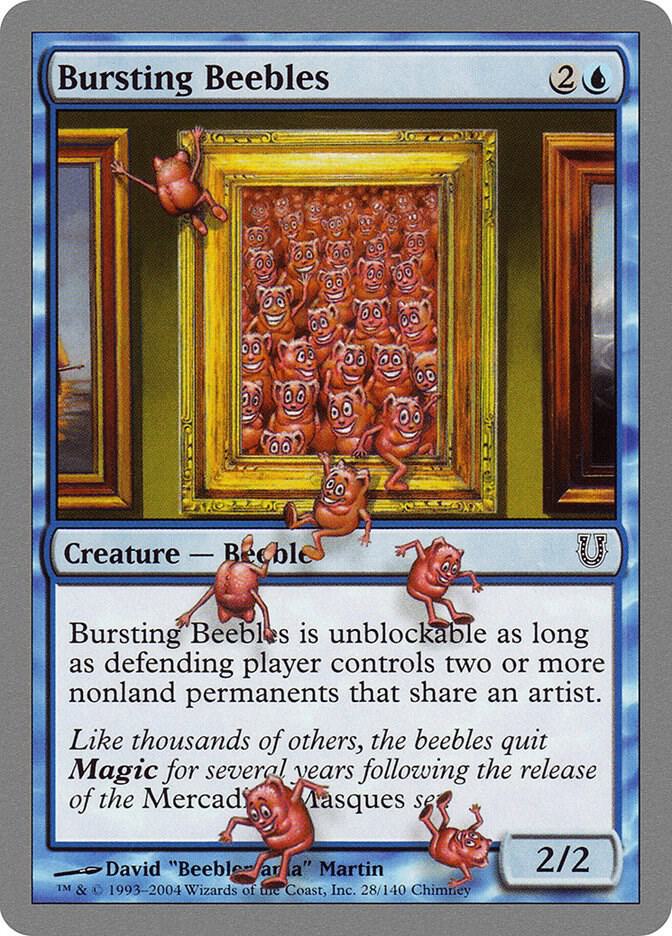 Bursting Beebles 28 card from Unhinged