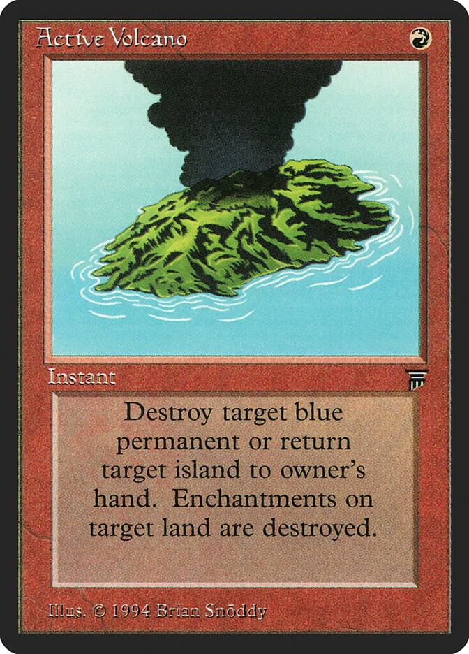 Active Volcano card from Legends