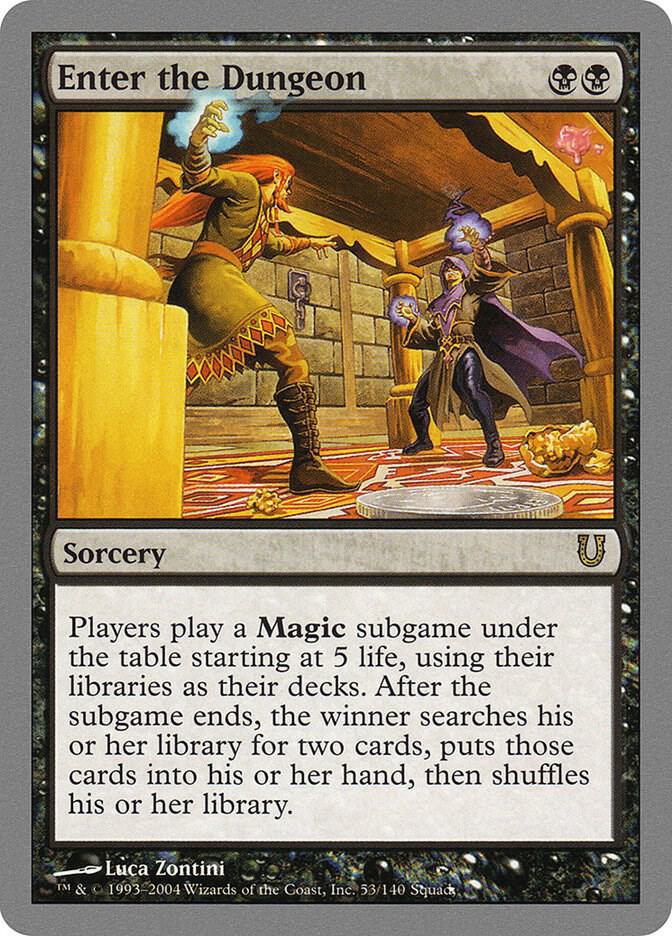 Enter the Dungeon 53 card from Unhinged