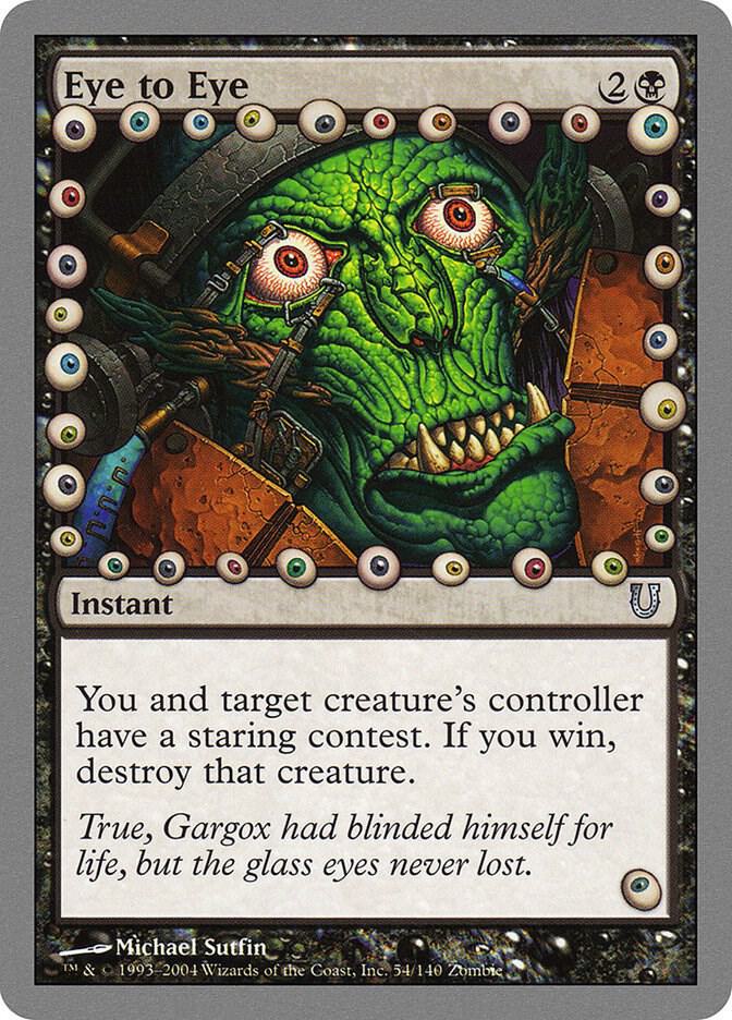 Eye to Eye 54 card from Unhinged