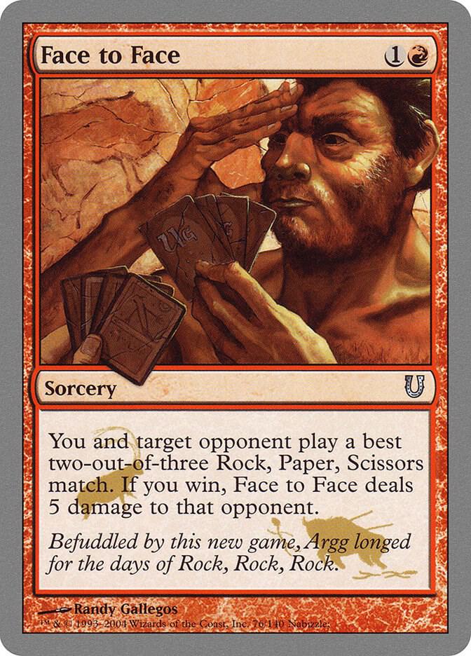 Face to Face 76 card from Unhinged
