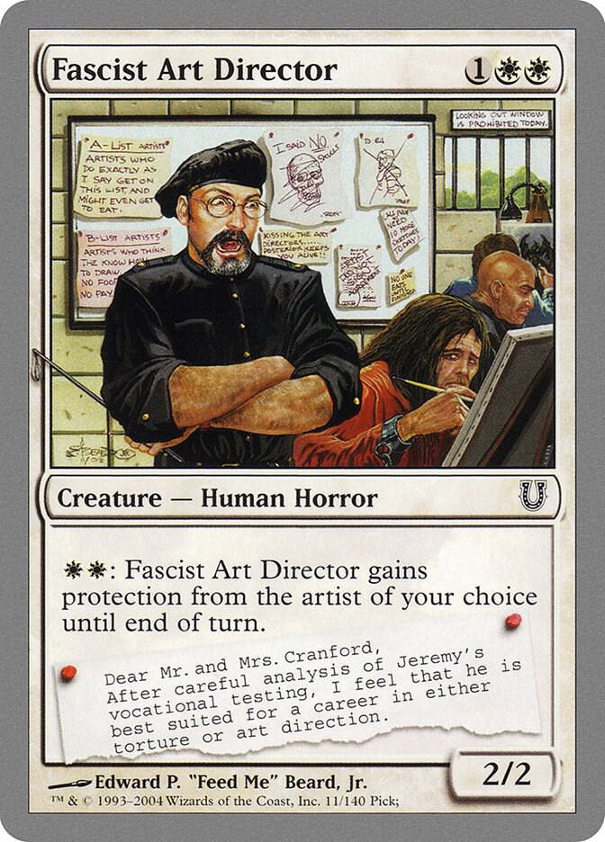 Fascist Art Director 11 card from Unhinged