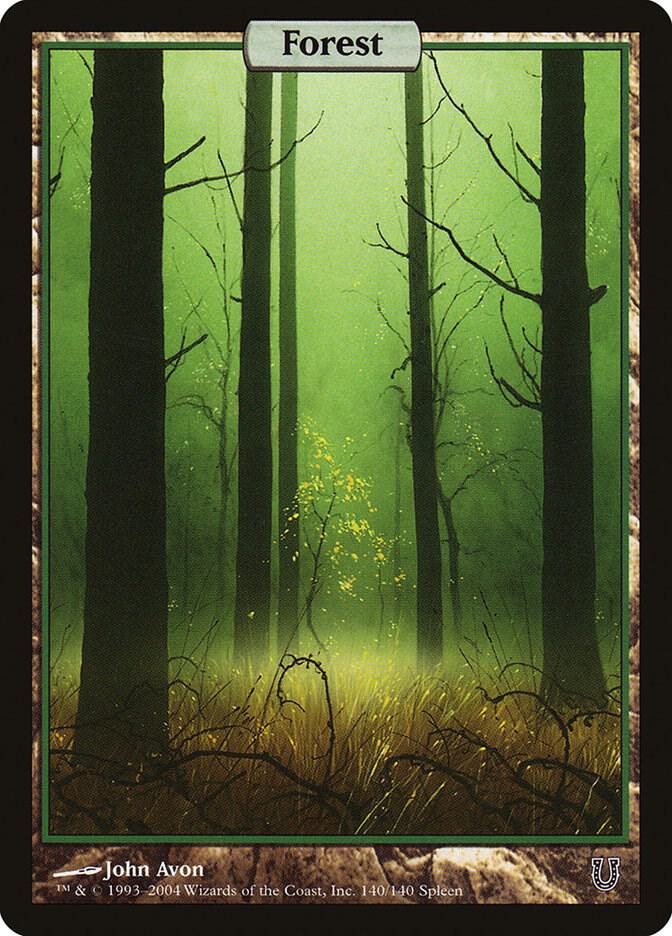 Forest - Full Art 140 card from Unhinged