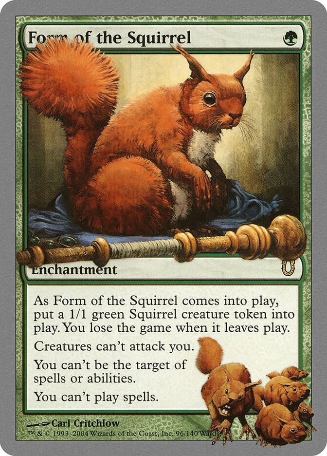 Form of the Squirrel 96 card from Unhinged