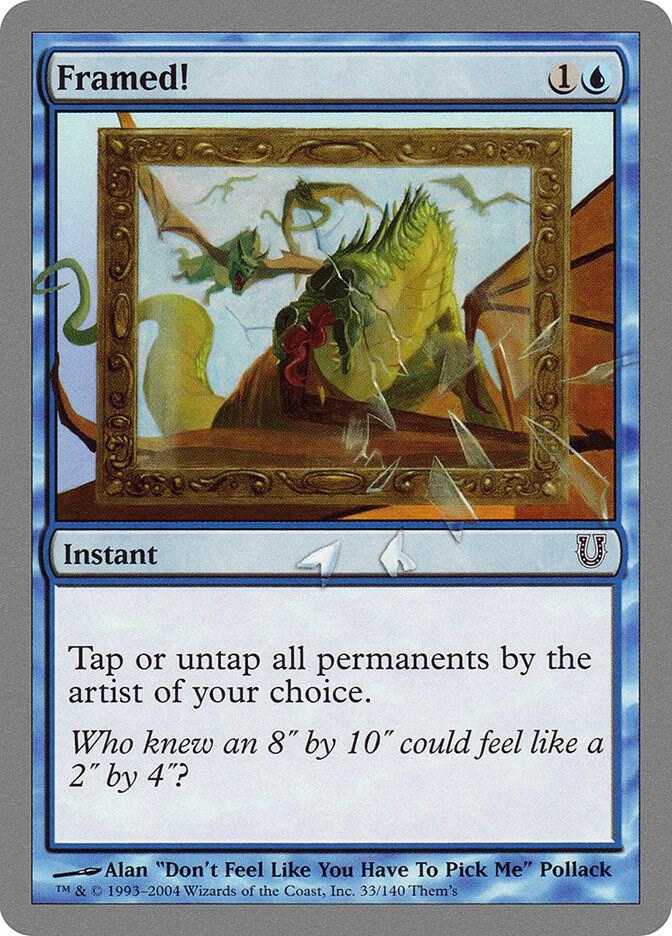 Framed! 33 card from Unhinged