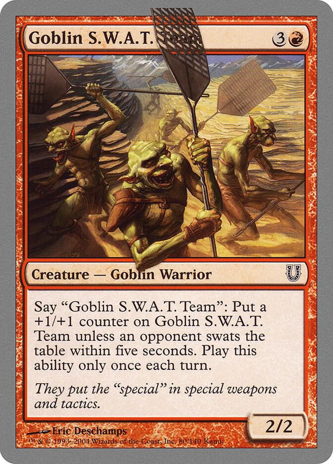 Goblin S.W.A.T. Team 80 card from Unhinged