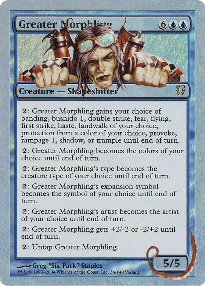 Greater Morphling 34 card from Unhinged
