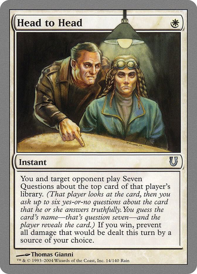 Head to Head 14 card from Unhinged