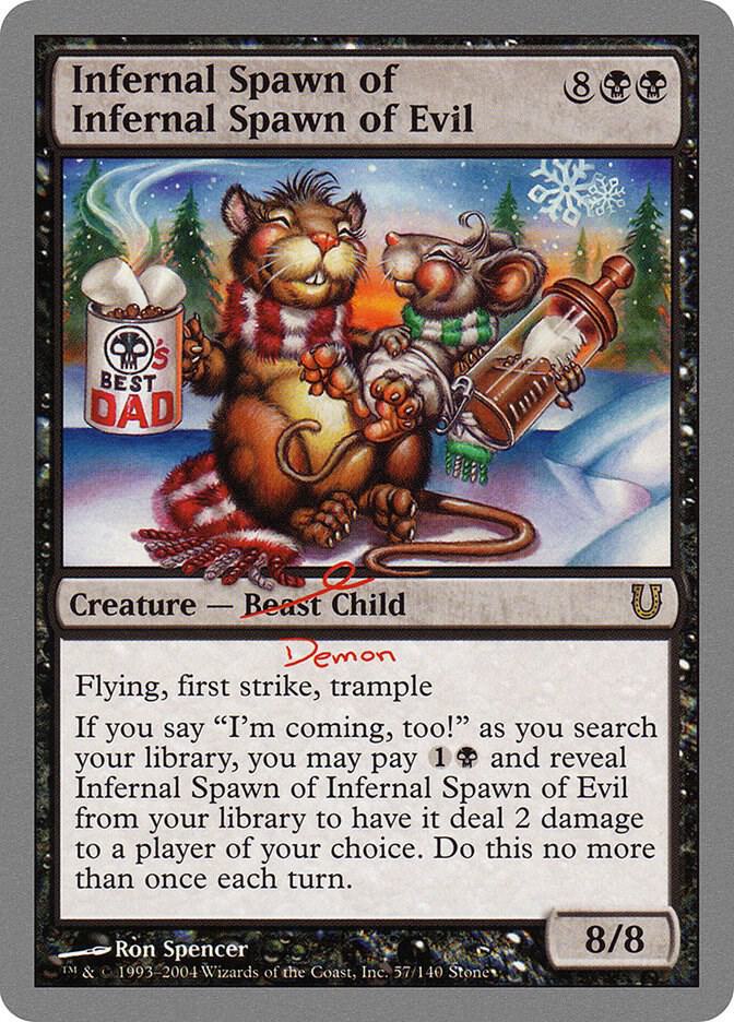 Infernal Spawn of Infernal Spawn of Evil 57 card from Unhinged