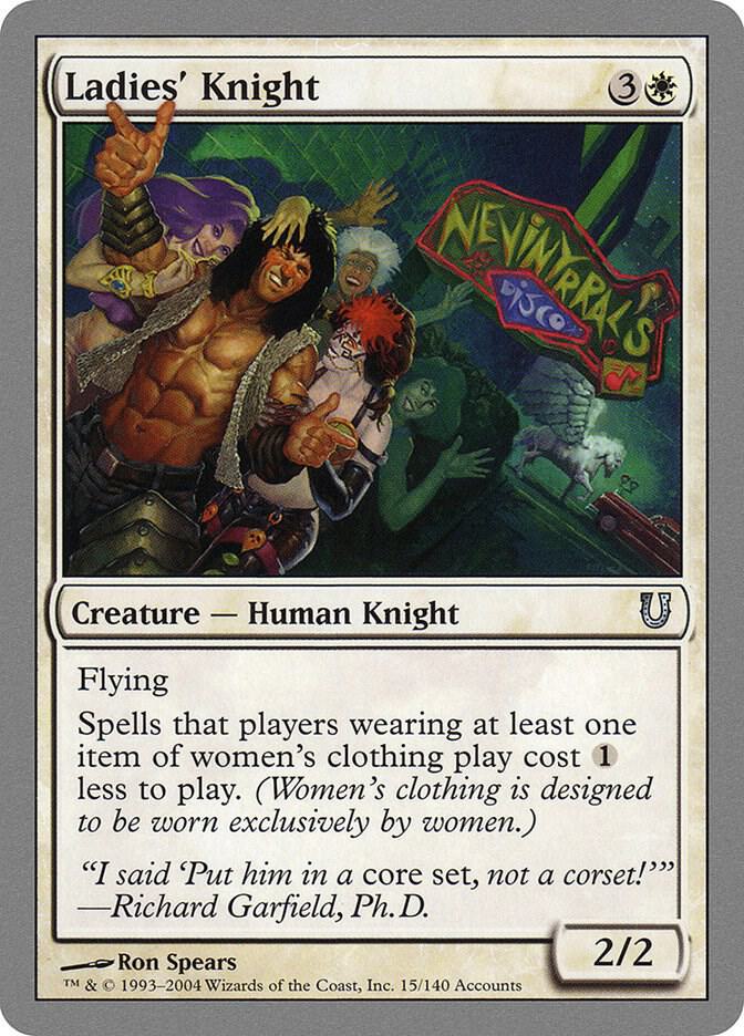 Ladies' Knight 15 card from Unhinged