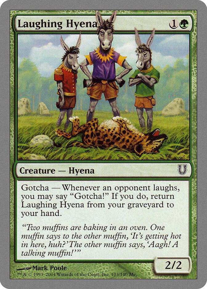 Laughing Hyena 103 card from Unhinged