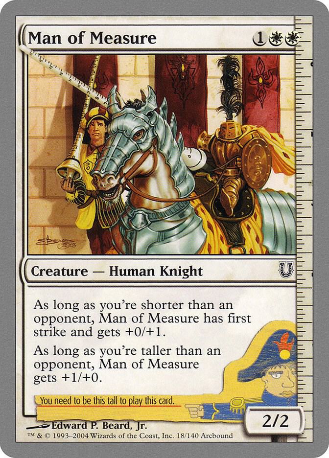 Man of Measure 18 card from Unhinged