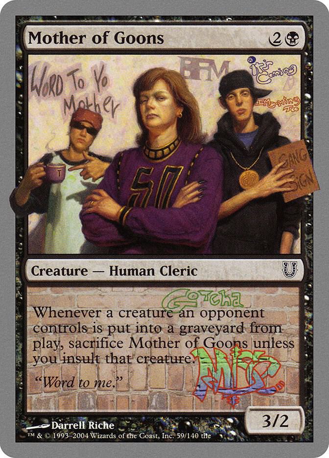 Mother of Goons 59 card from Unhinged