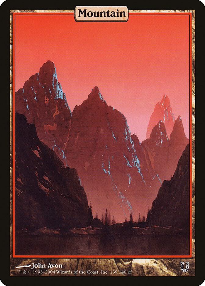 Mountain - Full Art 139 card from Unhinged
