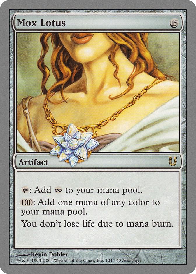 Mox Lotus 124 card from Unhinged