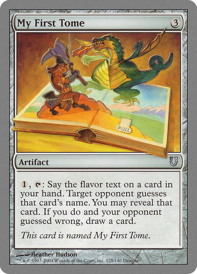 My First Tome 125 card from Unhinged