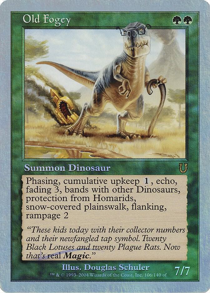 Old Fogey 106 card from Unhinged