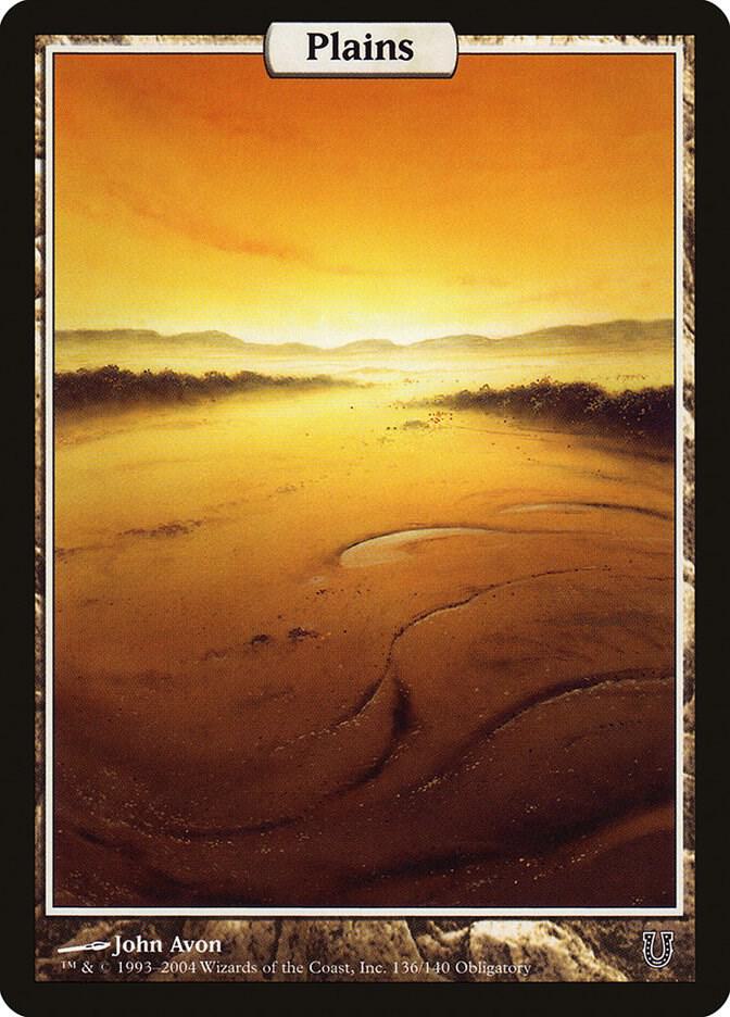 Plains - Full Art 136 card from Unhinged