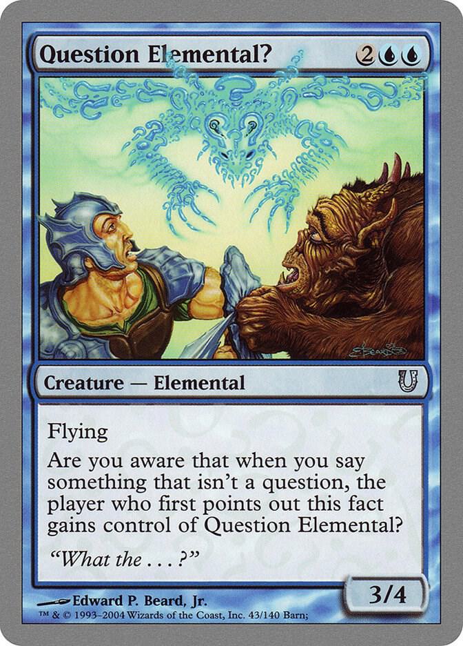 Question Elemental? 43 card from Unhinged