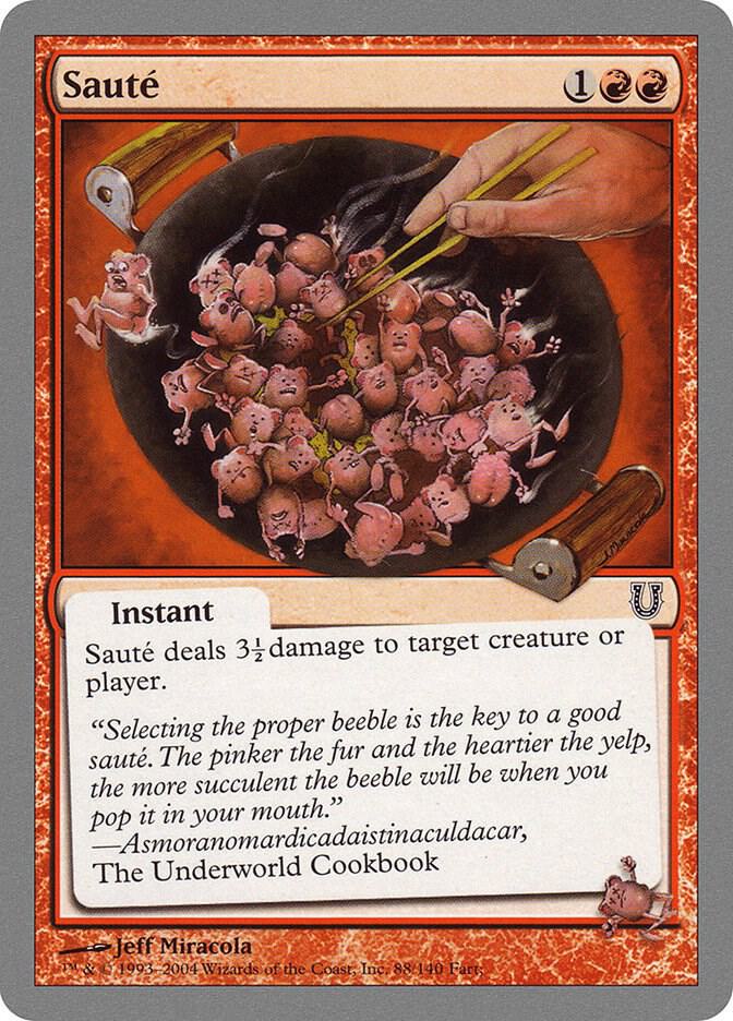 Saute 88 card from Unhinged