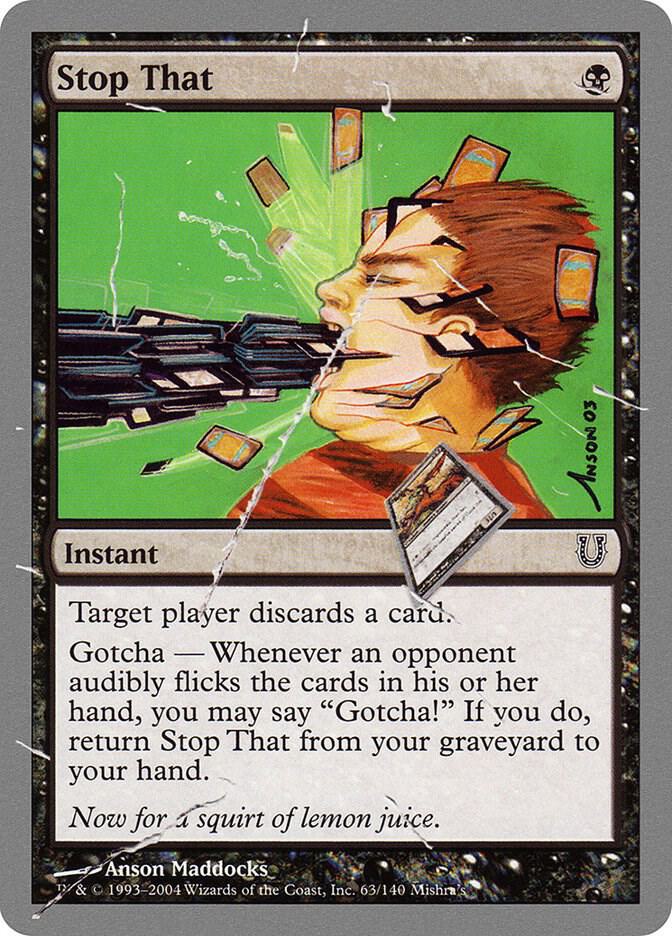 Stop That 63 card from Unhinged