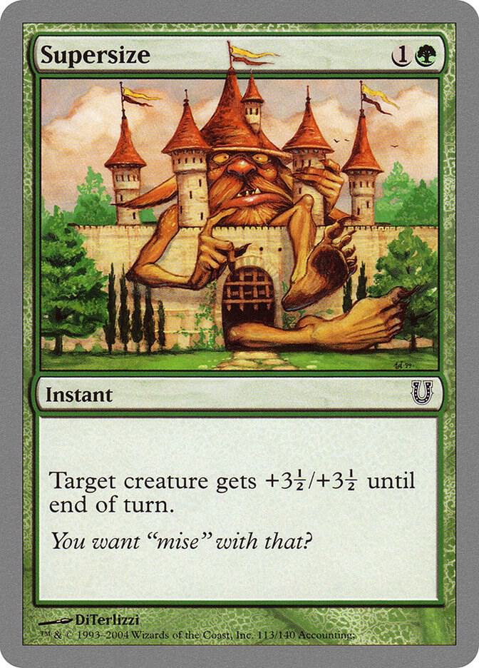 Supersize 113 card from Unhinged